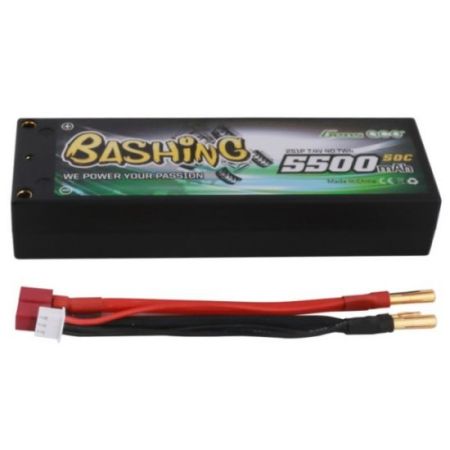 Gens Ace Lipo Hard case 2S 5500 mAh 7,4V 50C Deans